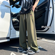 XZ616夏季冰丝薄款刺绣织带休闲长裤TY2514特P35控68，男装休闲裤，星座512A（原616）