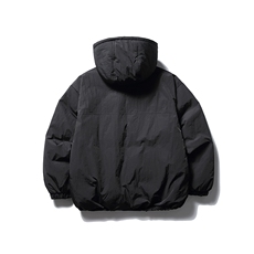 南夏乔装2025冬款纯色立体大口袋连帽羽绒服日系复古宽松面包服男，男装羽绒服，电商S006（B521）
