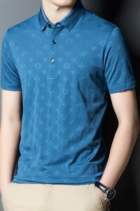 POLO衫男上衣半袖男装衣服男士体恤衫T恤潮牌休闲翻领爸爸短袖男图片