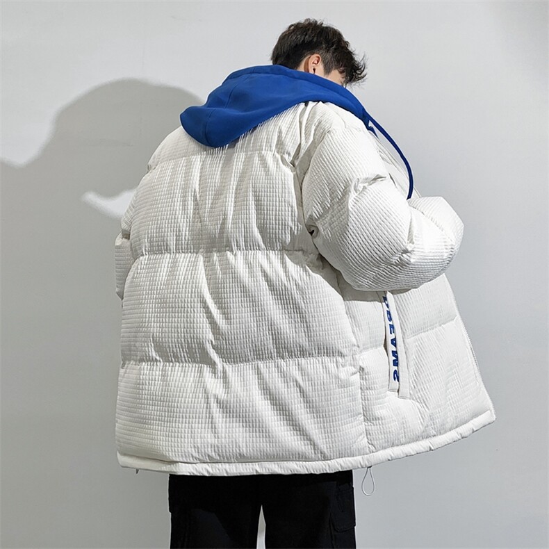 假两件棉服男士2024年新款青少年加厚棉衣服冬装外套M0778-P120,男装棉衣,星座308B-2