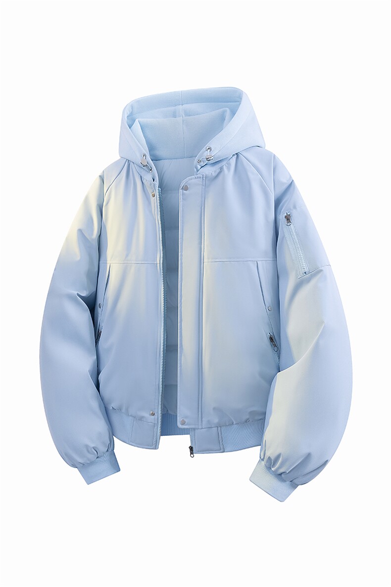 立体冬季大码羽绒棉服棉袄连帽假两件韩版宽松外套A436-2583-P95,男装棉衣,电商A436