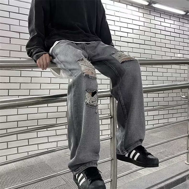 美式牛仔裤男款秋季长裤潮 NK783 P43图片