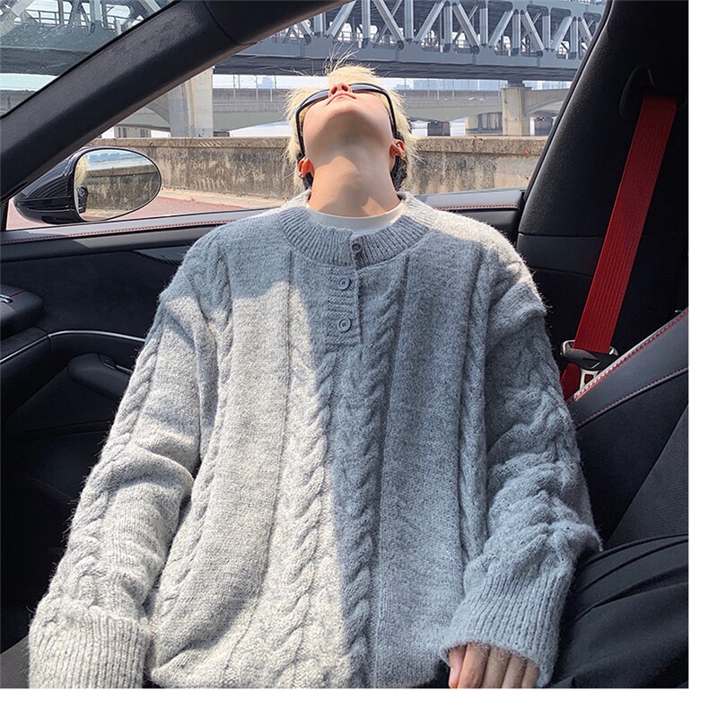 毛衣男秋冬新款港风宽松针织毛衫MYA5-P65,男装针织衫/毛衣,星座214-3
