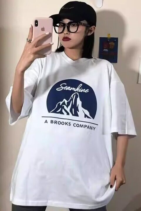 现货设计感小众短袖t恤女2025年夏季新款宽松韩版下摆开叉体恤上,男装T恤,星座218-1（原230）