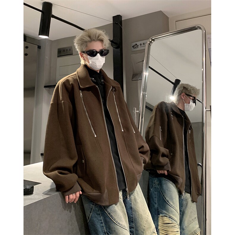 短款呢料呢子大衣男装2025冬季呢子夹克外套XZ514-2-F19-P108，男装夹克，星座514-2(原B239)