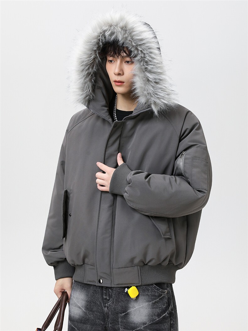 潮流宽松棉服高高街潮牌休闲棉衣A161-9987,男装棉衣,电商A161
