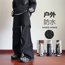 INS秋季新款潮流户外百搭宽松垂感冲锋裤B315-K24271-特p30控58，男装休闲裤，电商B315