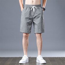 冰丝短裤男潮夏季休闲宽松男土5分裤马裤薄款中裤五分裤Z106-P30，男装休闲裤，星座509