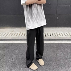 男新款青少年时尚斜垂感立体包边休闲裤WK2833P33，男装休闲裤，星座1116-2