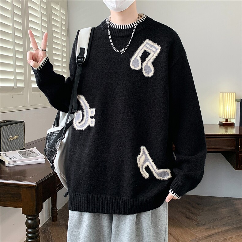 【新品】2025秋冬男士时尚休闲百搭针织连帽毛衣潮流-M290-P50，男装针织衫/毛衣，星座1105-1