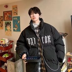 1506-1/M91331/P54高街拼接面包服皮棉袄男女款冬季字母刺绣潮牌，鞋类箱包手腕包，星座1506-1