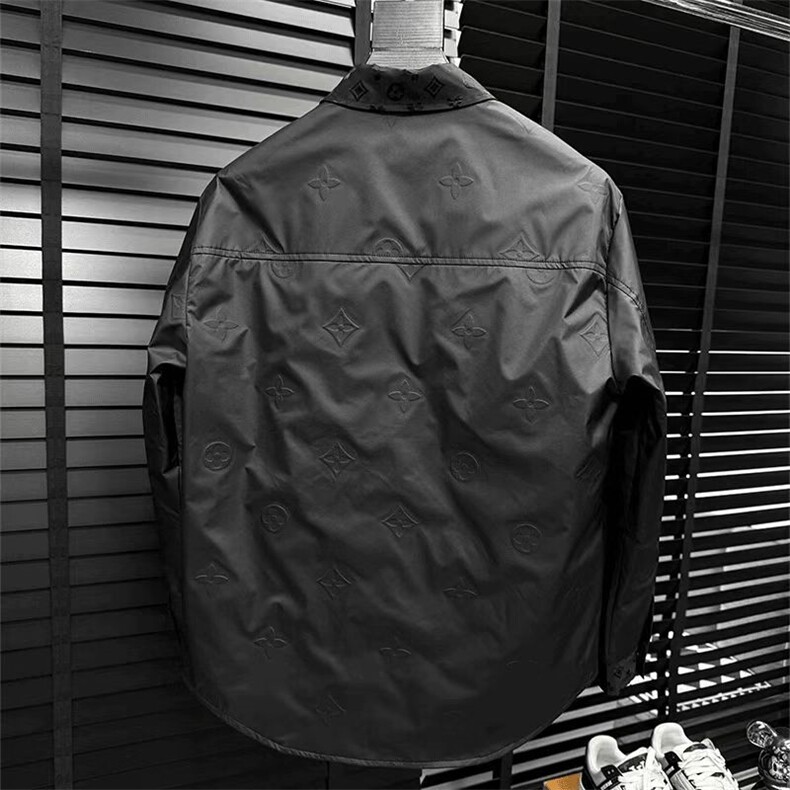 (网络图慎用有大货)轻奢欧货压花衬衣外套高品质313B-CS502-P105,男装衬衫,星座313B