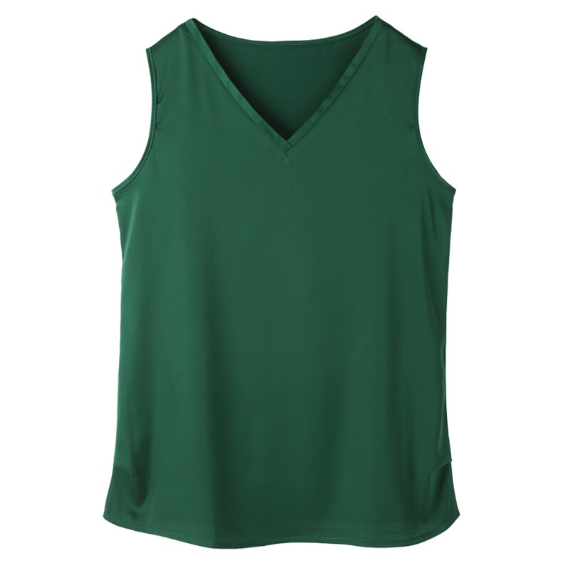 重磅真丝吊带背心女2025春夏桑蚕丝无袖宽松打底西装内搭缎面上衣,女装背心吊带,朝贺羊绒