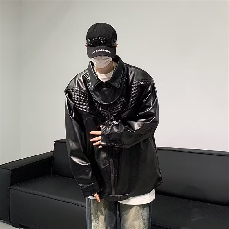 Nobodyknows秋季男女机能冲锋衣外套痞帅宽松潮流设计感宽松夹克,男装夹克,四季星座505