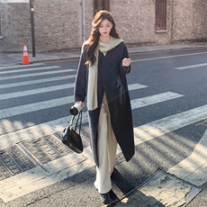 法式复古高级感双面羊绒大衣女秋冬赫本风小个子显瘦加厚呢子外套，女装毛呢外套，丝露怡语