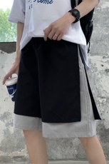 假两件运动短裤男夏季大码拼色休闲裤五分裤A071-K01-P28，男装牛仔裤，电商A071