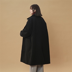 N9108/P100秋冬新款中长款双排扣毛呢大衣松呢子外套呢料大衣风衣，男装风衣，电商A141