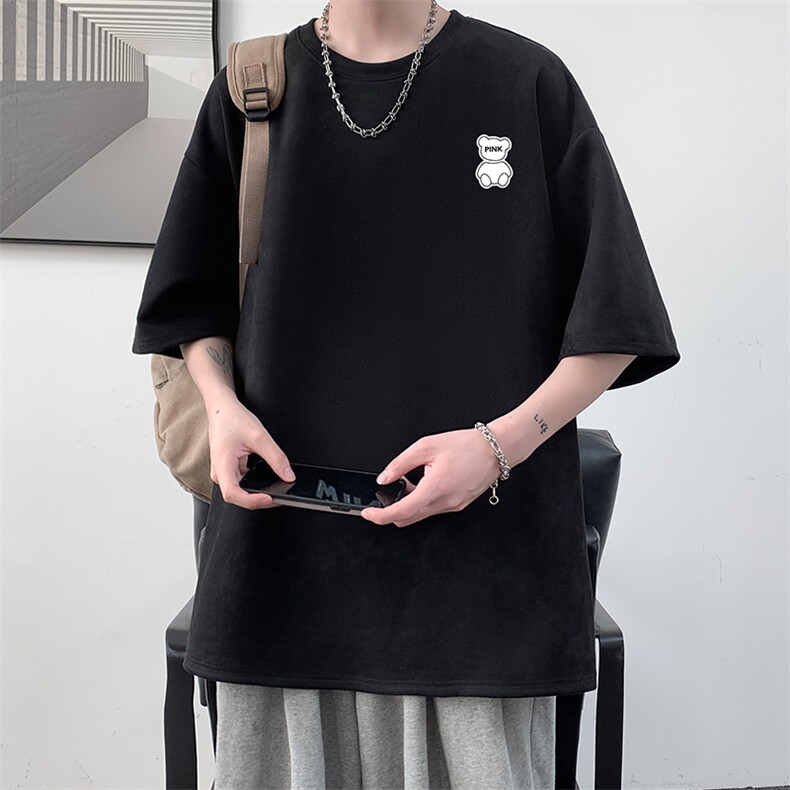 麂皮绒短袖t恤男大码半袖男JD82292-P25,男装T恤,电商A040