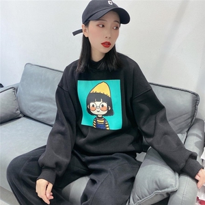 现货 冬装 卫衣小女孩复合银狐绒图片