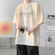 夏季内景新款ins韩版宽松短袖T恤男纯棉打底衫DT9974/P25，男装T恤，电商B316