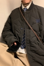 大码重工刺绣棒球服男港风设计感棉服棉衣保暖外套M52-P145-控198，男装棉衣，电商A001