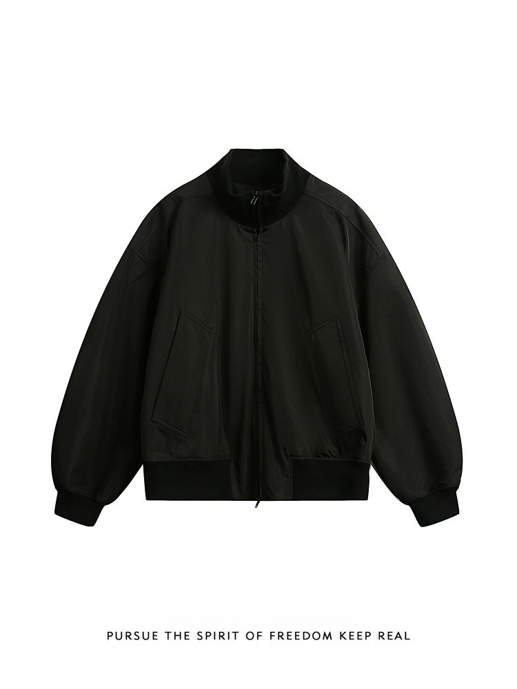 JK741-M-3XL-P45-现货-美式cleanfit短款飞行员夹克立领外套,男装夹克,星座1811B