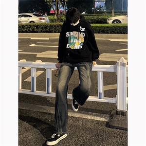 B221 美式ins高街加绒加厚牛仔裤 LK23134-P65 控88 加绒P75控98图片