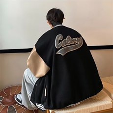 2025棒球服男秋季美式复古痞帅外套港风ins潮牌宽松百搭情侣夹克，男装夹克，星座1210-1