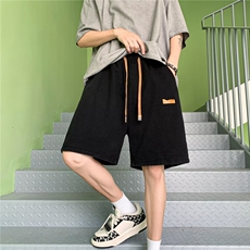 美式牛仔裤男韩版潮流松紧腰帅气2023夏季新款ins五分裤RK772-P37，男装牛仔裤，星座412-3