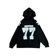 AW181/特P88控118秋季社会小伙美式复古设计感连帽刺绣卫衣男，男装卫衣，星座305B-1