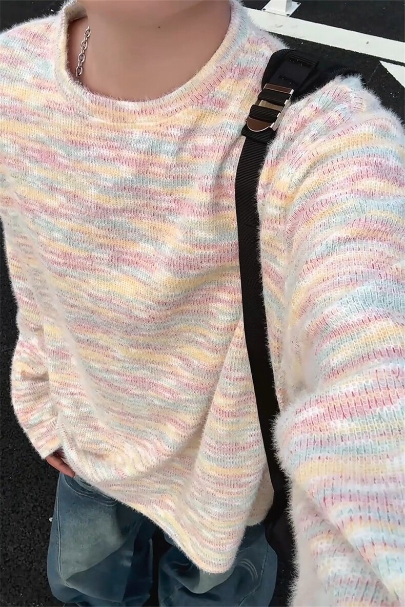 WY10156-特批40控78新款圆领简约套头宽松大码卫衣糯米衣服男,男装卫衣,电商A059