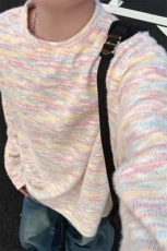 WY10156-特批40控78新款圆领简约套头宽松大码卫衣糯米衣服男，男装卫衣，电商A059