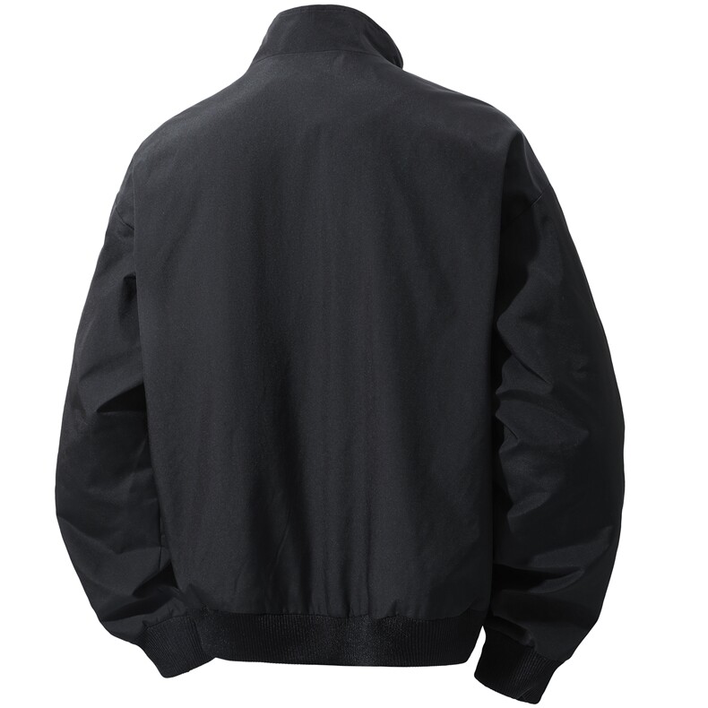 JK008立体白底春装拼接工装立领夹克聚酯纤维(M-5XL)TP35,男装夹克,电商A088