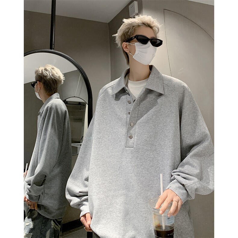 春款新款热卖货足潮流运动卫衣韩版情侣款翻领卫衣HY630TP48控78,男装卫衣,电商A102B