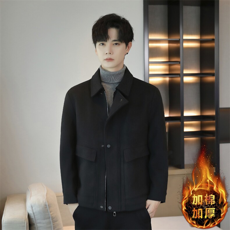 K2417-P1502025秋冬男士加棉加厚休闲百搭青年夹克外套,男装夹克,星座507A（原星座306B-2）