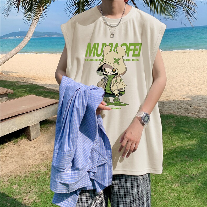 量大图低自动【有货】纯棉背心HD019-1-BX2584-P20，男装背心/马甲，电商019-1