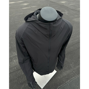 灰色轻薄速干防晒衣男夏季户外防紫外线衣服原纱立领网眼凉感外套,各种衣服搭配的图片图片