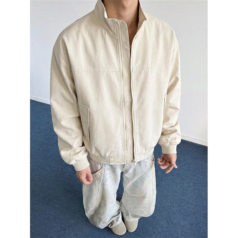26春装新款美拉德立领飞行夹克boxy廓形休闲百搭外套上衣 JK6500图片
