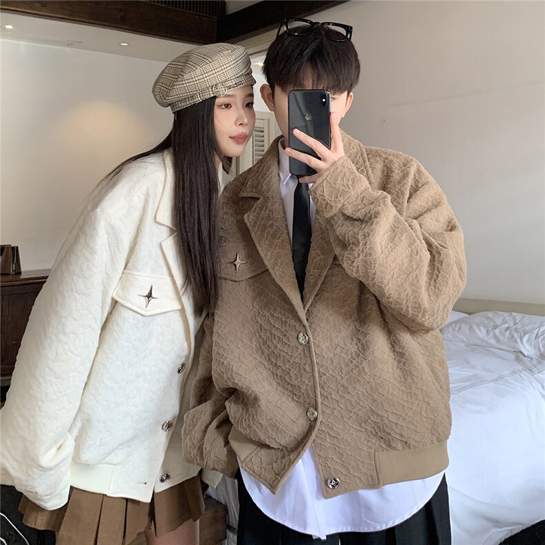 港风美式夹克男潮牌夹克男女情侣大码外套男JK8748P95控128,男装夹克,星座226-1