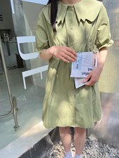 现货特别领子连衣裙，女装连衣裙，MI MI(1F)