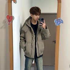 冬季新款加厚棉服男女美式复古cleanfit高级短款情侣外套，男装棉衣，四季星座505