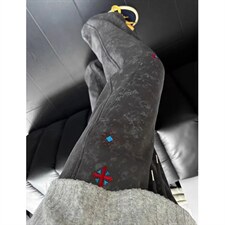 扎染刺绣弯刀卫裤男款秋冬重磅加绒裤子斜切运动休闲长裤KS454，男装休闲裤，星座1116A（原606A-3）