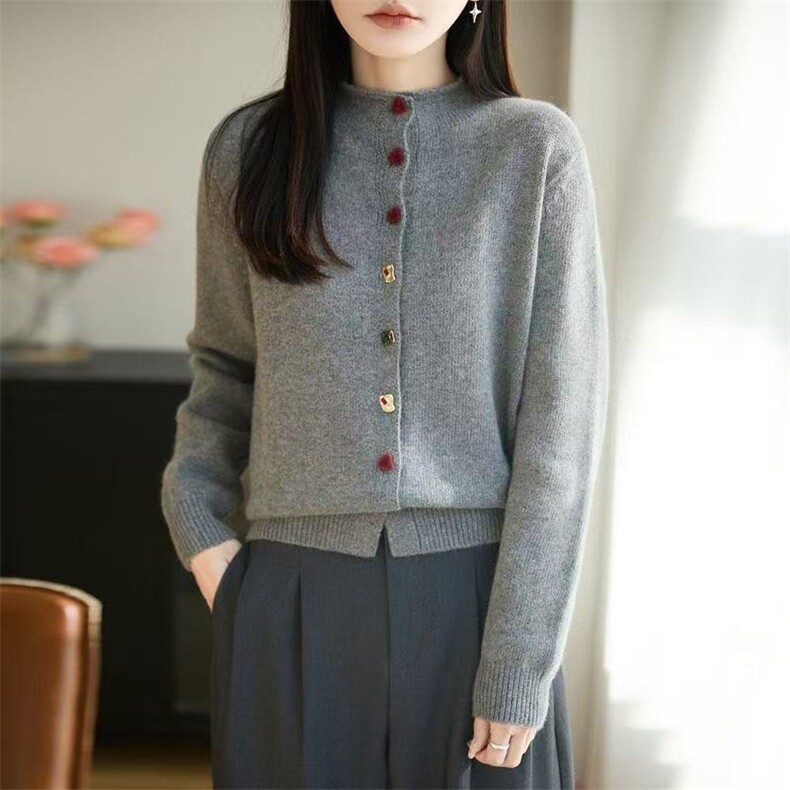 2026新款秋冬季加厚女士毛衣针织衫女打底衫,针织衫/毛衣,暖姿羊绒