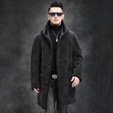 Y-K613-1冬季新款羊剪绒外套男羊毛夹克商务皮草男装P360图片