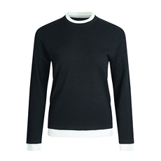 2025年秋季新款圆领假两件针织女士羊毛衫时尚休闲通勤百搭,女装羊毛衫,宋氏羊绒, 2025年秋季新款圆领假两件针织女士羊毛衫时尚休闲通勤百搭,女装羊毛衫,宋氏羊绒,