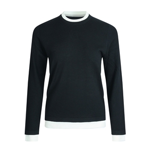 2025年秋季新款圆领假两件针织女士羊毛衫时尚休闲通勤百搭，女装羊毛衫，宋氏羊绒