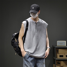 2026新款凉感背心男士夏季宽松大码运动吸汗无袖t恤潮薄坎肩，男装背心/马甲，电商D215