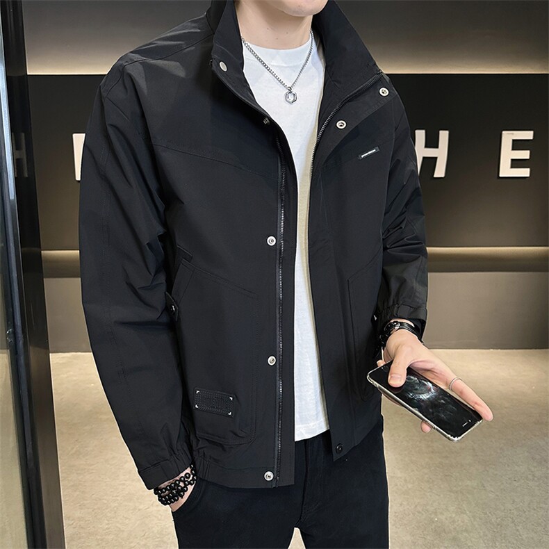 工装夹克男休闲上衣多口袋立领夹克DS-A329-ZL2402-P95,男装夹克,电商A329