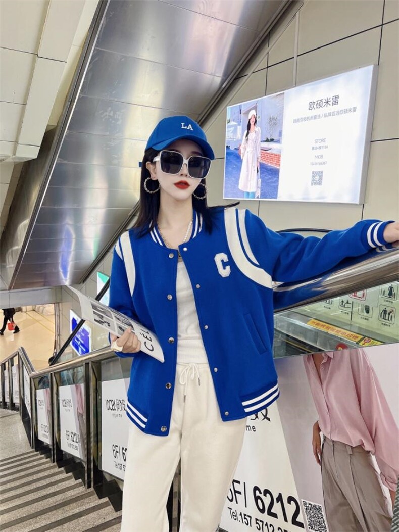 现货春季新款休闲字母外套，其它，摩登风暴