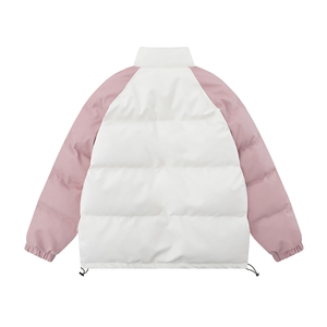 白底 新款冬季时尚百搭立领PU皮棉服外套MY65203P125控168图片
